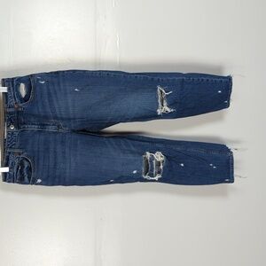 Abercrombie & Fitch Distressed Curve Love The Mom High Rise Jeans